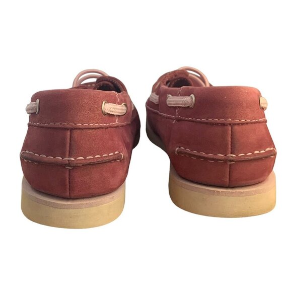 Timberland Leather Boat Shoes Womens Size 5.5 Pink Classic Deck - Picture 3 of 8